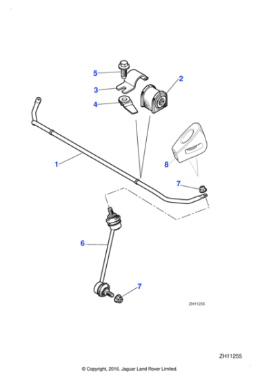 C2D22337 - Jaguar Anti roll bar