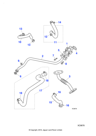 AJ88504 - Jaguar Feed hose
