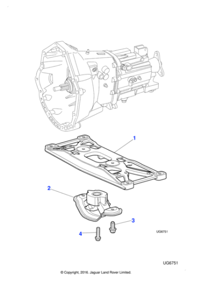 XR822579 - Jaguar Engine mounting bracket