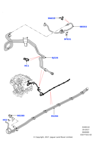 LR093064 - Land Rover Manifold - Fuel Supply