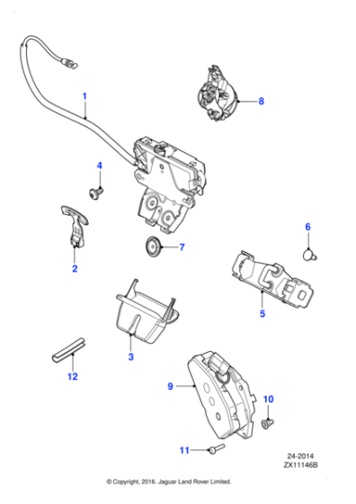 C2Z11316 - Jaguar Latch