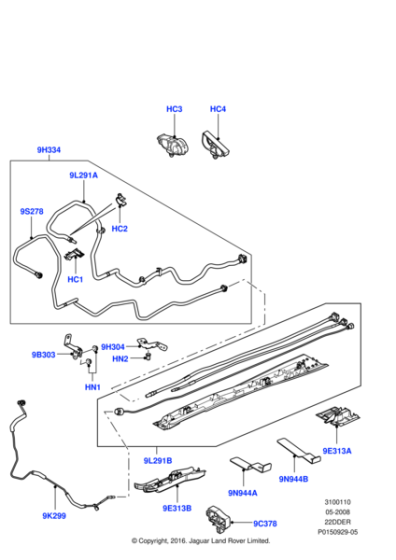 LR023084 - Land Rover Tube