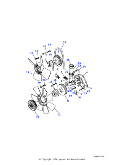 4589L - Land Rover Washer-Plain