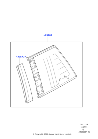 CPB500431 - Land Rover Glass - Quarter Window