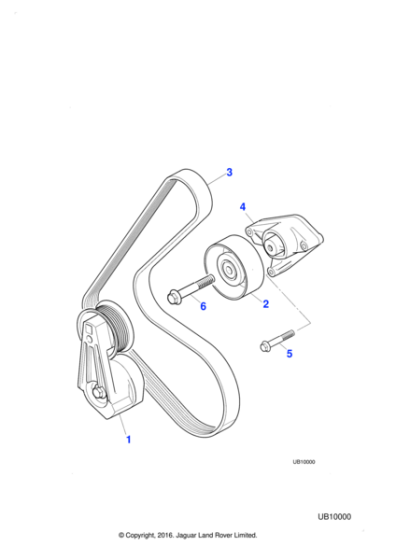 C2C37056 - Jaguar Idler mounting bracket