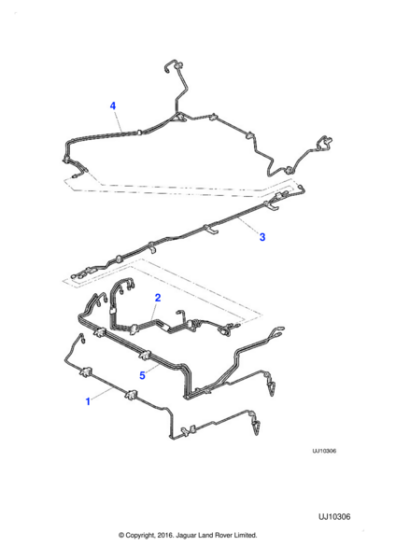 XR819694 - Jaguar Brake pipe