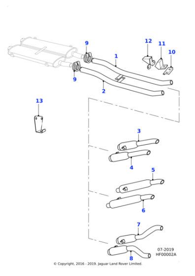 C18655 - Jaguar Exhaust silencer