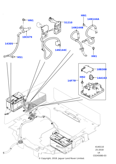 LR067366 - Land Rover POWER SUPPLY DISTRIBUTION BOX