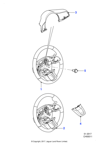 T2R10090 - Jaguar Spoke finisher