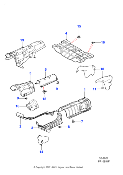 C2P25980 - Jaguar Tunnel heatshield