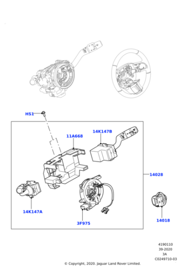 LR137747 - Land Rover Switch