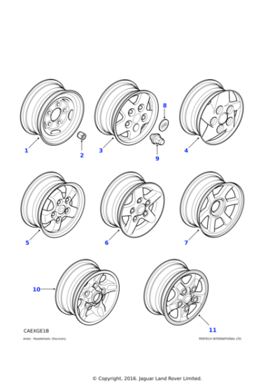 ANR2391LUQ - Land Rover Cap assembly-centre alloy wheel