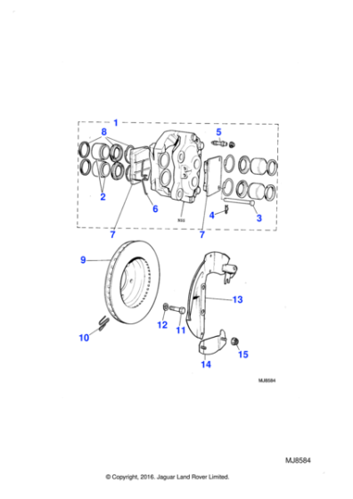 JLM727 - Jaguar Brake disc kit