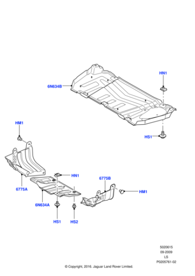 LR027995 - Land Rover Nut