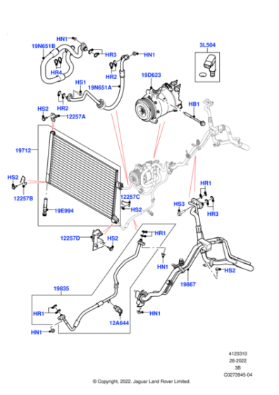 LR128698 - Land Rover BRACKET - INTERCOOLER RADIATOR