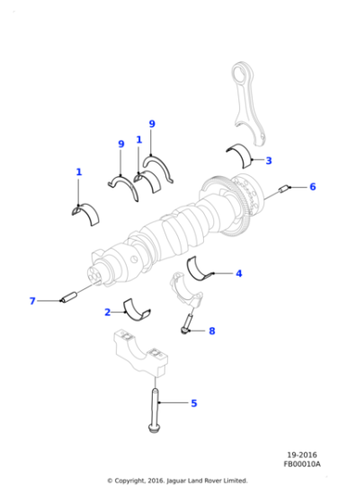 JDE36940 - Jaguar Bearing - Connecting Rod