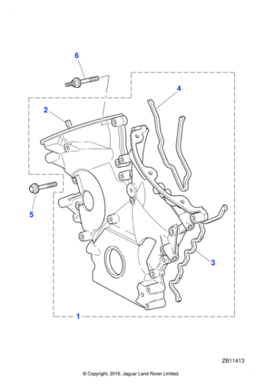 XR857347 - Jaguar Timing cover