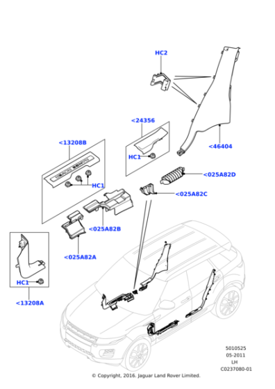 LR027413 - Land Rover Plate - Door Scuff