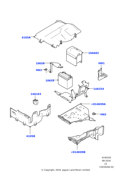 LR066537 - Land Rover Base Panel - Battery Box