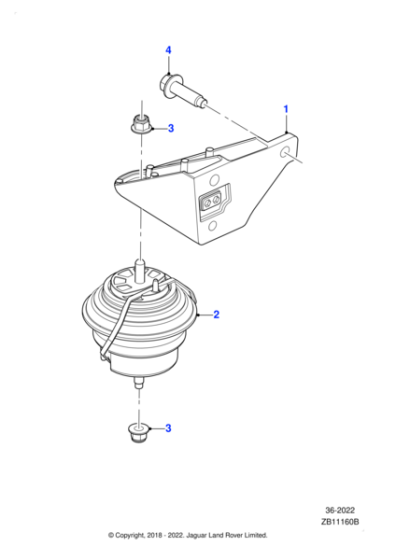 C2Z30678 - Jaguar Engine mounting