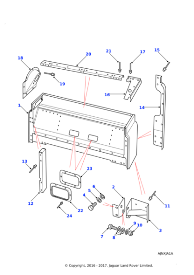 MTC2225 - Land Rover Angle reinforcing