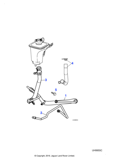 C2C34264 - Jaguar Power steering hose
