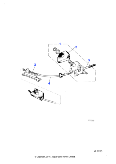 AAU1909J - Jaguar Wiper rack tube