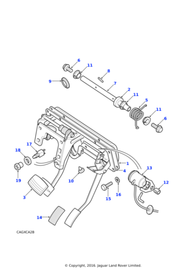 ANR4958 - Land Rover Pedal & bracket assembly brake/accelerator