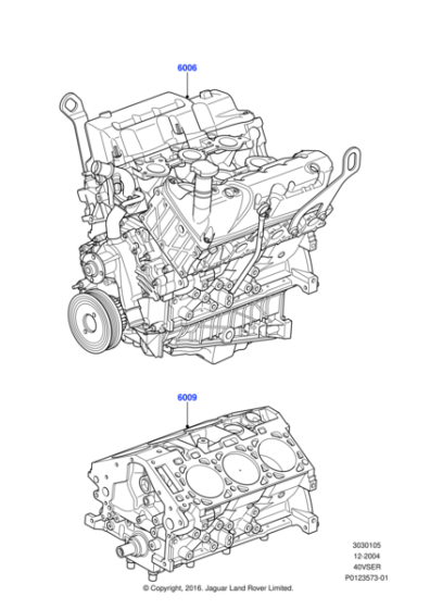 4743592 - Land Rover Engine - Short Block
