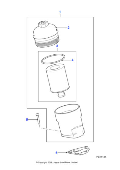 C2D3670 - Jaguar Oil filter