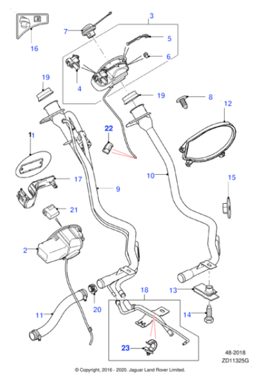 C2D33849 - Jaguar Fuel filler cap