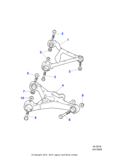 C2P13876 - Jaguar Wishbone arm