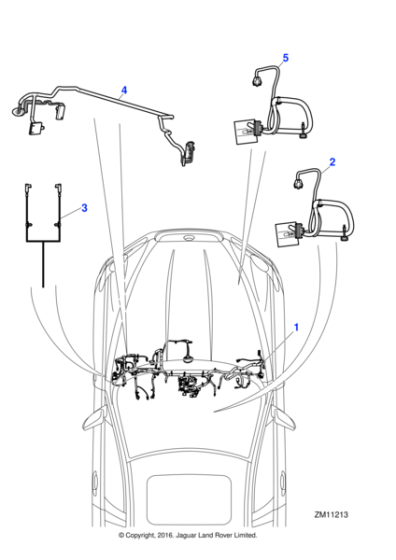 C2Z21223 - Jaguar Facia harness