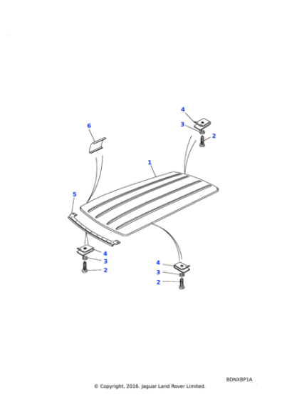 ALR5732 - Land Rover Panel header roof