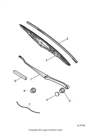 XR87202 - Jaguar Wiper blade