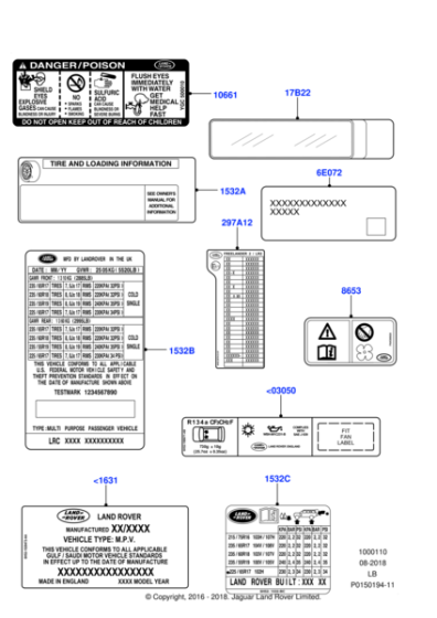 LR029774 - Land Rover Decal