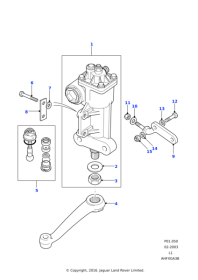 594947 - Land Rover Bar-tie-bent forging