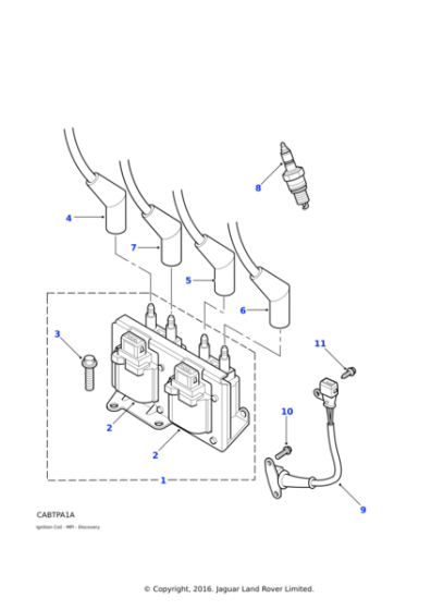 ADU7340L - Land Rover Sensor assembly-crank engine