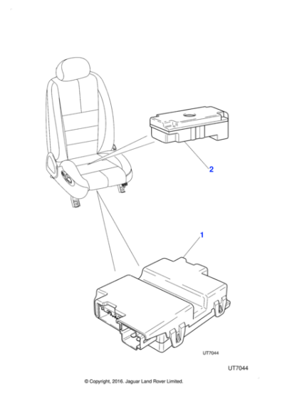 C2C37202 - Jaguar Seat control module