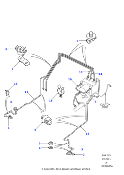 SHB500230 - Land Rover Hose brake