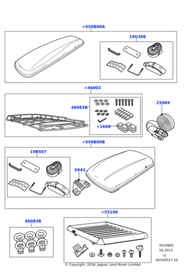 LR005335 - Land Rover Kit - Fixing Parts