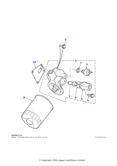 ERR2317 - Land Rover Adaptor-oil filter