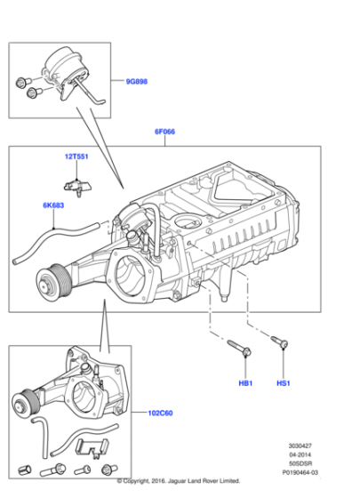 LR011341 - Land Rover Supercharger