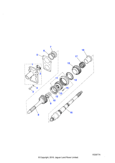 FRC5885 - Land Rover Gear-3rd driven manual transmission