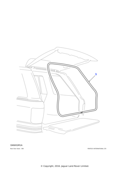 BHK720020 - Land Rover Seal-tailgate aperture