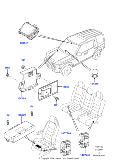 LR045007 - Land Rover Module - Lighting Control