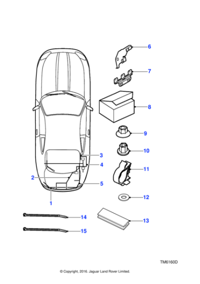 LJB3075AB - Jaguar Harness link lead