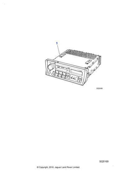 DBC10427 - Jaguar Radio/cassette player