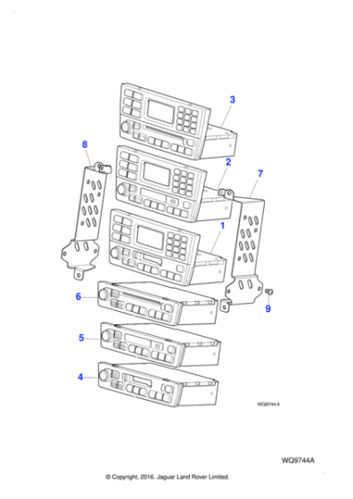 C2S22020 - Jaguar Radio/compact disc player