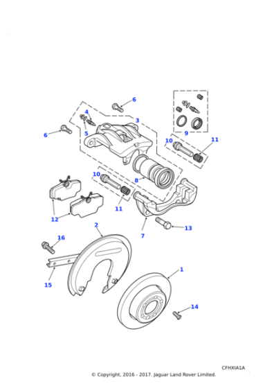 STC1905 - Land Rover Housing-rear caliper